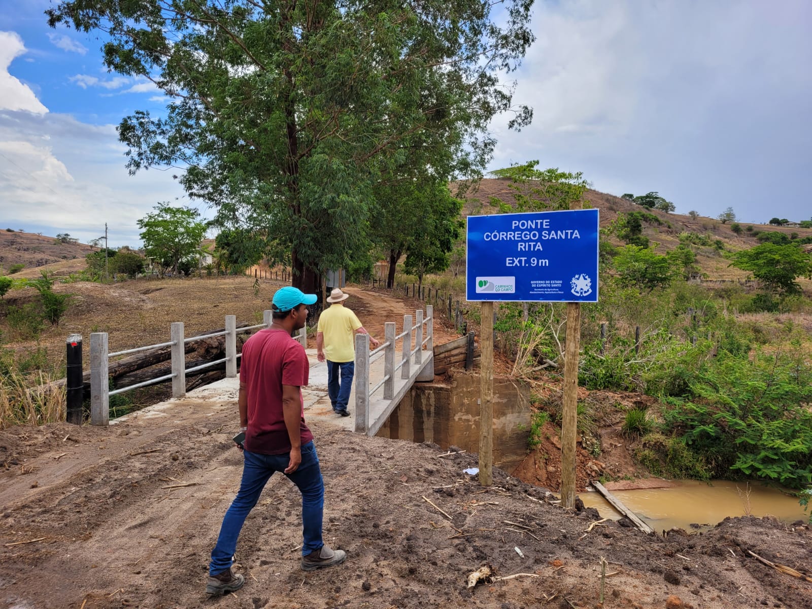 Ponte rural em Córrego Santa Rita -  Ecoporanga