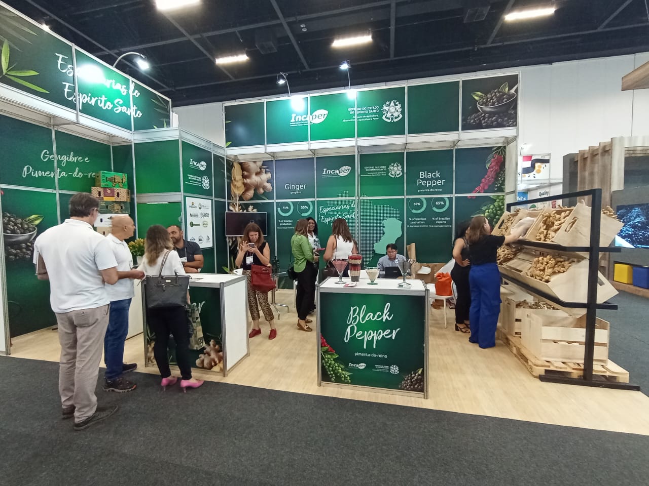 Gengibre e pimenta-do-reino do Espírito Santo são destaques em feira internacional|||Fotógrafo:Divulgação/Seag