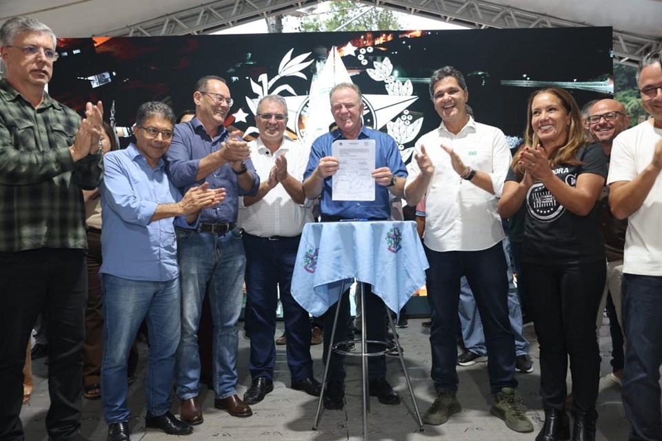 Governo do Estado inaugura obras e anuncia novos investimentos em Santa Leopoldina|||Fotógrafo:Hélio Filho/Secom