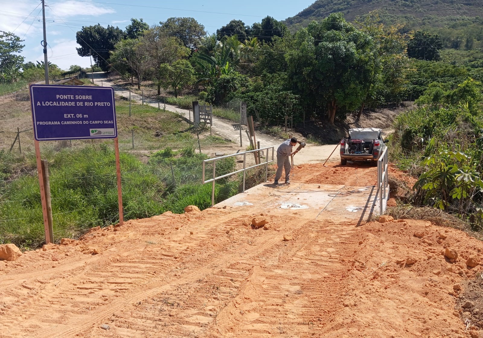 Água Doce do Norte recebe duas novas pontes rurais instaladas pela Seag|||Fotógrafo:Divulgação/Seag
