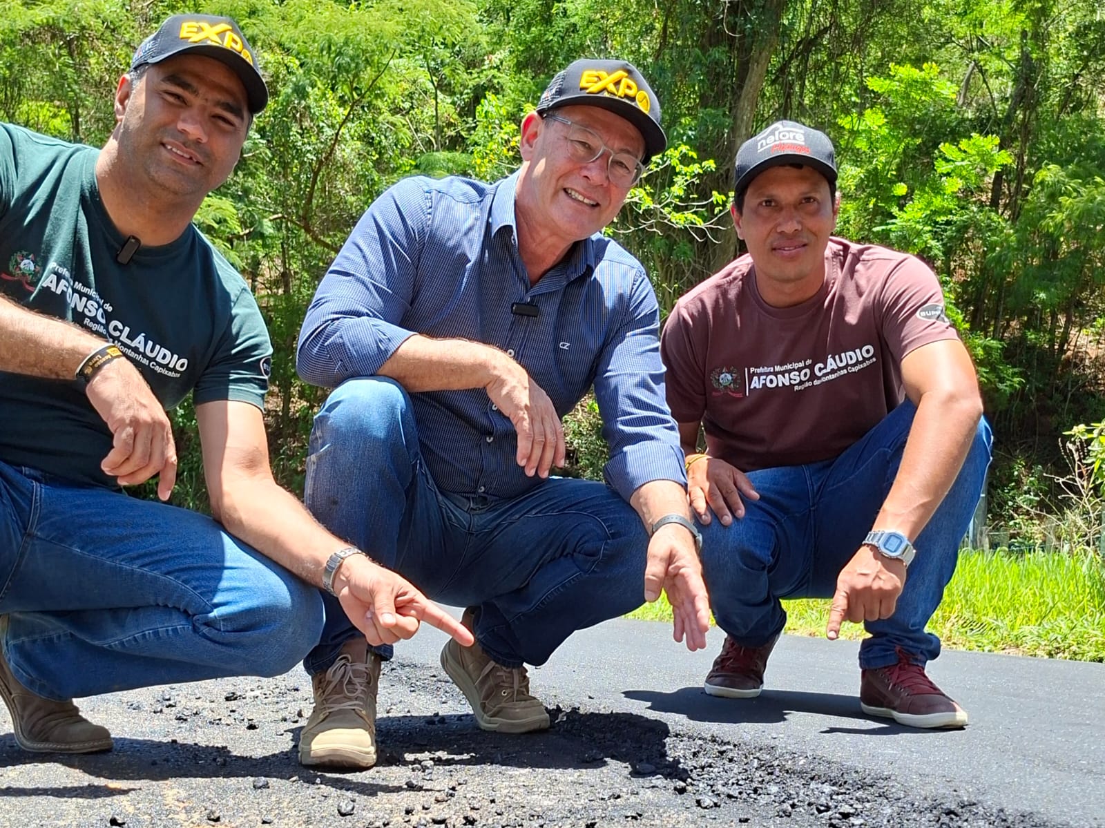 Governo do Estado acompanha obras de infraestrutura rural em Afonso Cláudio|||Fotógrafo:Gustavo Souza/Seag